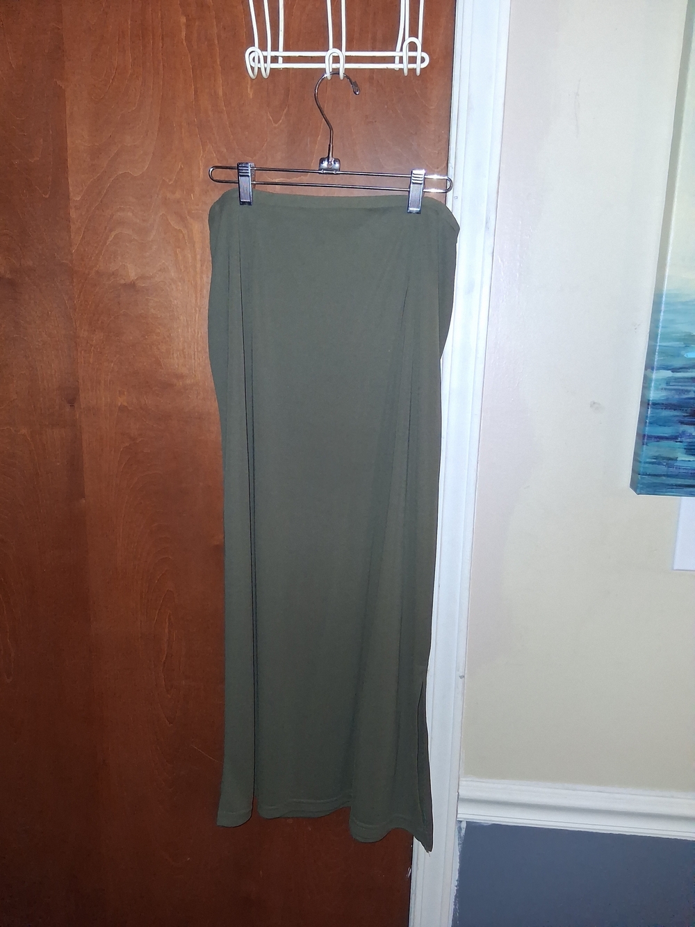 Sag Harbor Olive Maxi Skirt